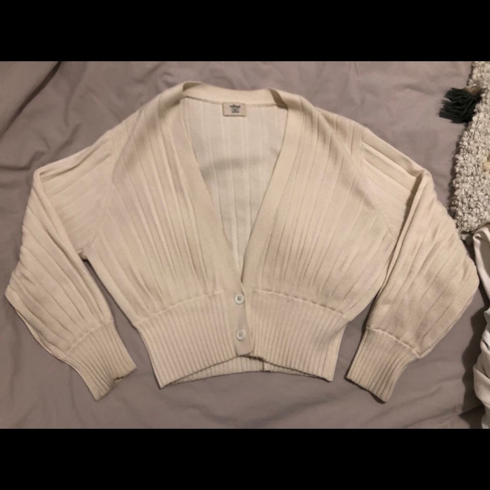 New Plunge cardigan